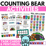 Counting Bear Activities and Math Task Cards Preschool and