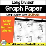 Long Division with Decimals on Graph Paper