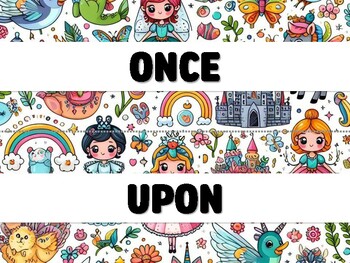 Preview of ONCE UPON A TIME... Fairy Tales Bulletin Board Decor Kit