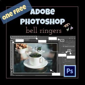 Preview of ONE Free Intro to Adobe Photoshop Bell Ringer for Digital Art Classroom