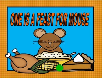 Preview of ONE IS A FEAST FOR MOUSE  --  Sequencing, Graphing, Comprehension Task Cards