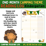 One-month Camping theme Reading log Homework Reading Respo