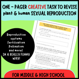 ONE- PAGER CREATIVE TASK to revise plant & human SEXUAL RE