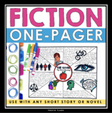 One Pager Assignment For Fiction - Activity For Any Novel 