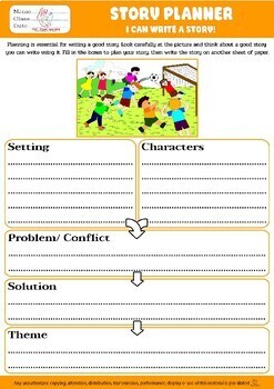BUNDLE STORY PLANNER I CAN WRITE A STORY SETTING CHARACTERS PROBLEM ...