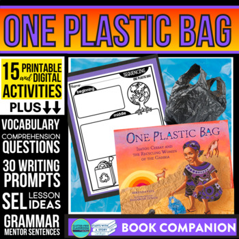 Preview of ONE PLASTIC BAG activities READING COMPREHENSION - Book Companion read aloud