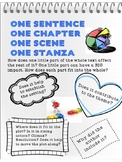 ONE SENTENCE, ONE PARAGRAPH - Reading Literature Toolkit - RL6.5
