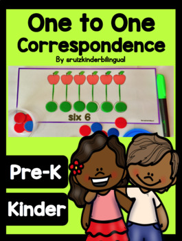 Preview of ONE-TO-ONE CORRESPONDENCE Pre-K and Kindergarten