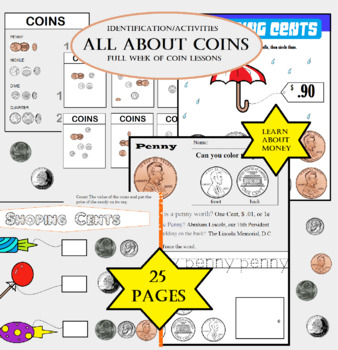 Preview of ONE WEEK OF COINS AND COUNTING