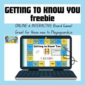 Preview of ONLINE Getting to Know You Board Game freebie