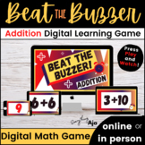Addition Digital Online Learning Game: Beat the Buzzer *BE