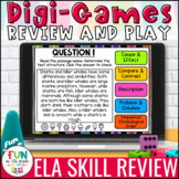 ELA Skills Review Digital Game & Interactive Activity | Fu
