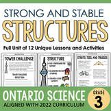Ontario Grade 3 Science - Strong & Stable Structures & Mec