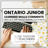 ONTARIO Junior Learning Skills Report Card Comments