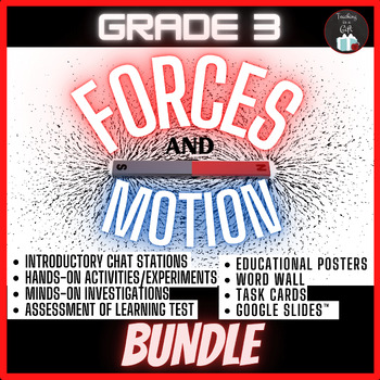Preview of GRADE 3 FORCES AND MOTION - UNIT BUNDLE - 2022 ONTARIO SCIENCE
