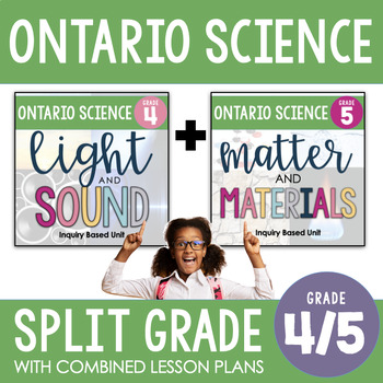 Preview of ONTARIO SCIENCE: Gr. 4 & 5 Light and Sound & Properties of and Changes in Matter