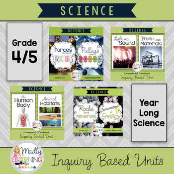 Preview of Ontario Science Grade 4 & Grade 5 Complete Inquiry Based Units Full Year BUNDLE