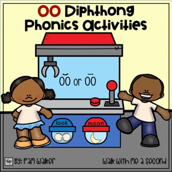 Preview of OO Diphthong Phonics Activities | Boom Learning