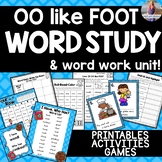 OO Short O Word Study: Activities, Games, Worksheets