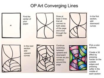 Preview of OP Art: Converging Lines