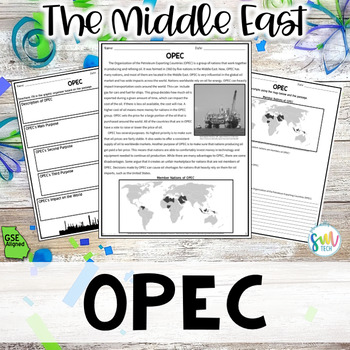 Preview of OPEC in Southwest Asia Reading Activity Packet (SS7E5, SS7E5d) GSE Aligned