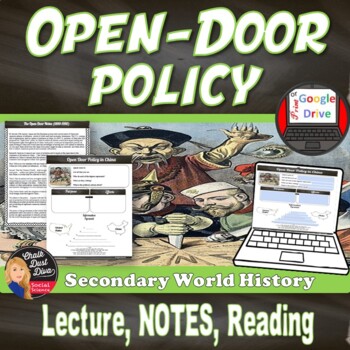 Preview of OPEN DOOR POLICY with China | Imperialism | U.S. History | Print & Digital