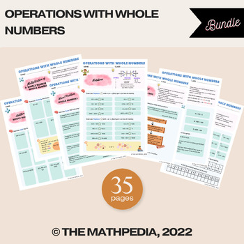 Preview of OPERATIONS WITH WHOLE NUMBERS MASTER PACK | BUNDLE