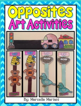 Preview of OPPOSITES- Art Activities- Up & Down, Forwards & Backwards