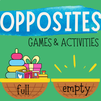 Preview of OPPOSITES and Adjectives activities for Kindergarteners