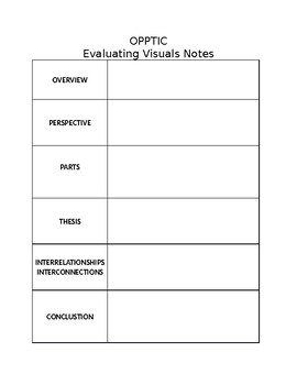 Preview of OPPTIC Graphic Organizer