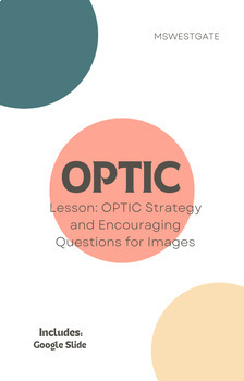 Preview of OPTIC Strategy and Encouraging Questions for Images Lesson