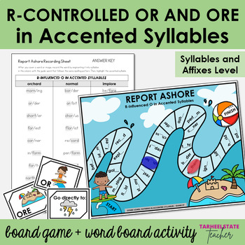 SHARK! R-Controlled Vowel Syllable Multisyllabic Game