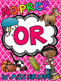 OR Worksheets & Activities {NO PREP!} (Bossy R Controlled Vowels)