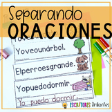 ORACIONES | SEPARANDO ORACIONES - SPANISH SENTENCES WRITIN
