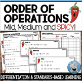 ORDER OF OPERATIONS DIFFERENTIATED PRACTICE | MILD MEDIUM SPICY