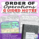 ORDER OF OPERATIONS / EXPONENTS Doodle Math Interactive No