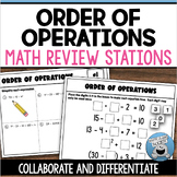 ORDER OF OPERATIONS STATIONS