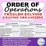 ORDER OF OPERATIONS Word Problems with Graphic Organizers
