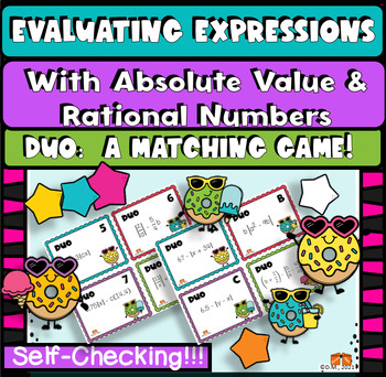 Preview of ORDER OF OPS, EVAL EXPRESSIONS, ABSOLUTE VALUE, RATIONAL #, GAME ACTIVITY