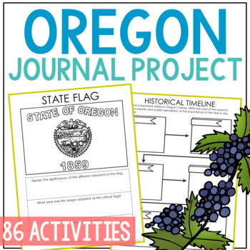 Preview of OREGON State History Research Project | Social Studies Activity Worksheets