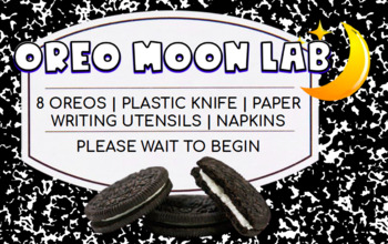 Preview of OREO COOKIE PHASES OF THE MOON FOOD LAB