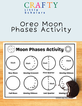 Preview of OREO MOON PHASES ACTIVITY| SOLAR ECLIPSE ACTIVITY| PHASES OF THE MOON