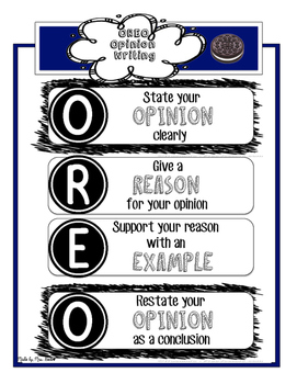 OREO Opinion / Persusasive Writing Set by Teaching with Tara | TPT