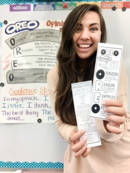 Preview of OREO Opinion Writing Bookmarks and Outline