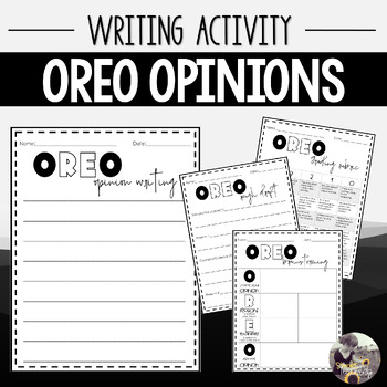 Preview of OREO Opinion Writing | Graphic Organizers | Writing Process & Rubric