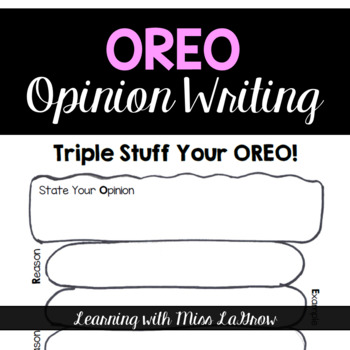 Preview of OREO Opinion Writing Organizer - TRIPLE STUFFED!