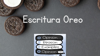 Preview of OREO Opinion Writing in Spanish - Escritura de opinión