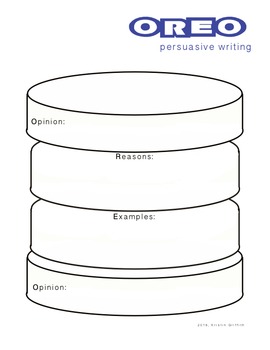 OREO Persuasive Writing- Graphic Organizer/Poster/Persuasive Words