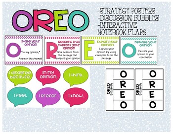 Preview of OREO Writing Strategy Posters