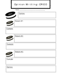 OREO writing graphic organizer